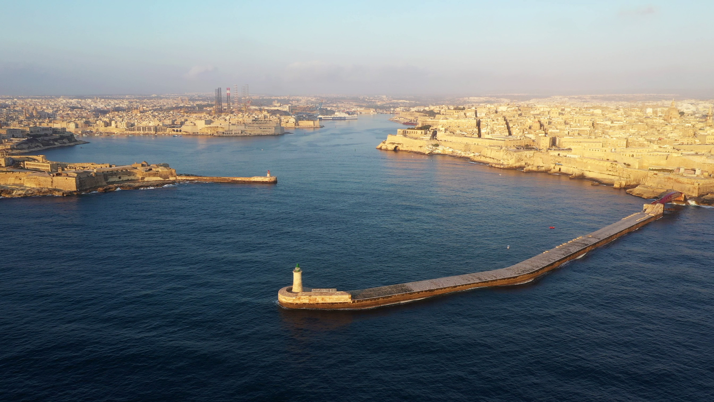 Grand Harbour Breakwater repairs in progress | Infastructure Malta